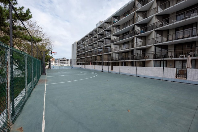 view of basketball court