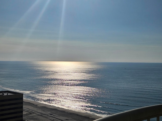 property view of water with a view of the beach