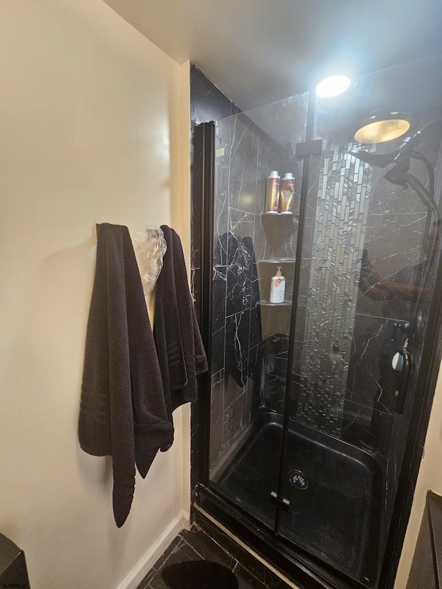 bathroom with walk in shower