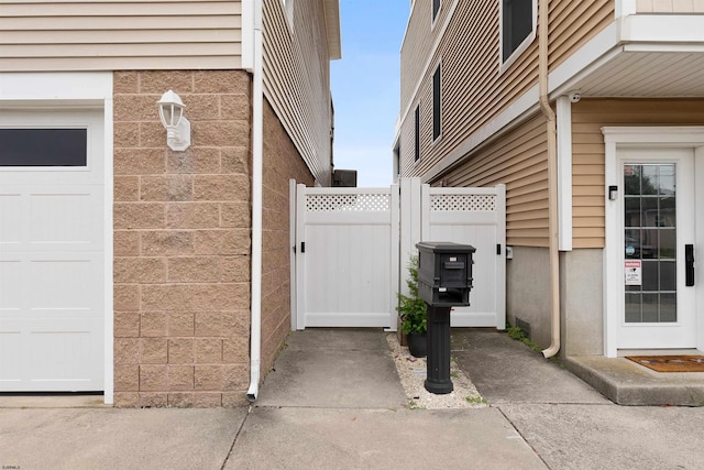 view of home's exterior featuring a garage