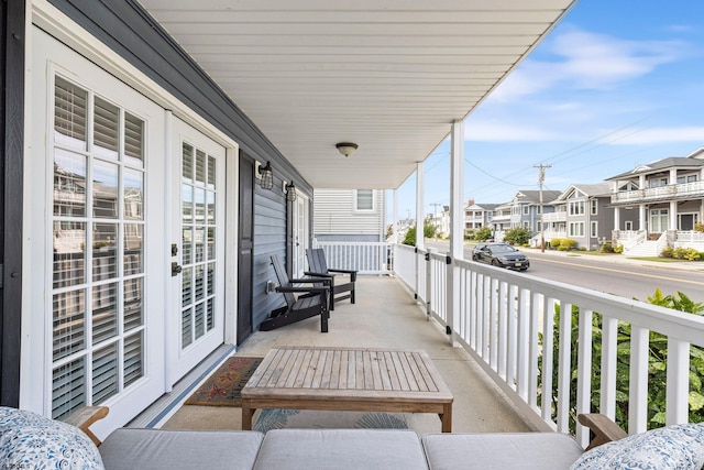 balcony with covered porch