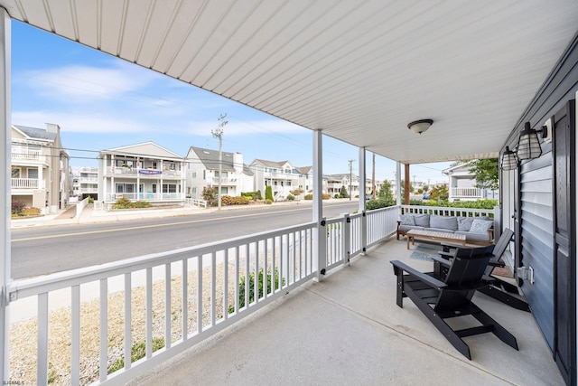 balcony with covered porch