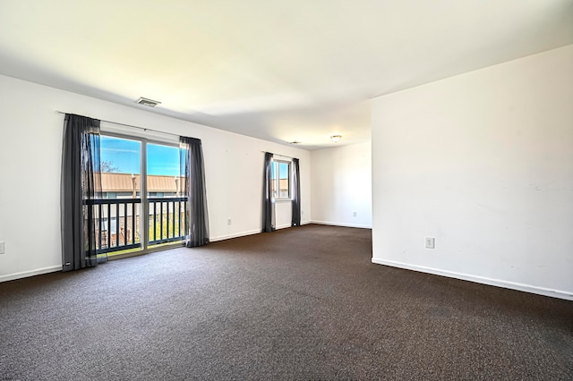 view of carpeted empty room