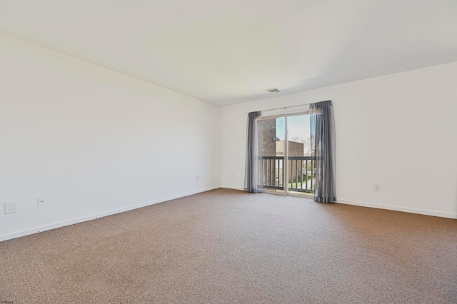 view of carpeted empty room