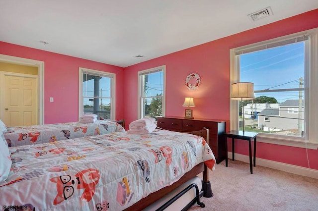 bedroom featuring carpet floors