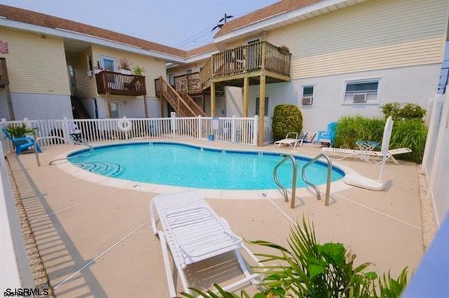 view of pool with a patio