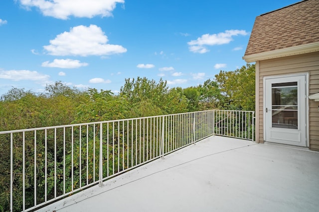 view of balcony