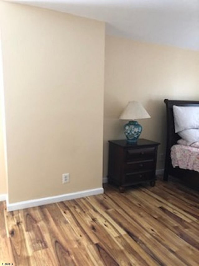 bedroom featuring hardwood / wood-style floors