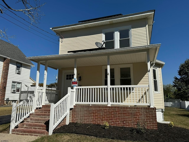 view of front of house with a porch