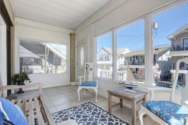 view of sunroom