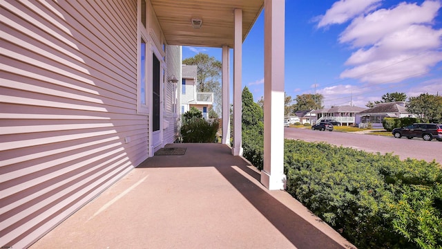 view of patio / terrace with a porch