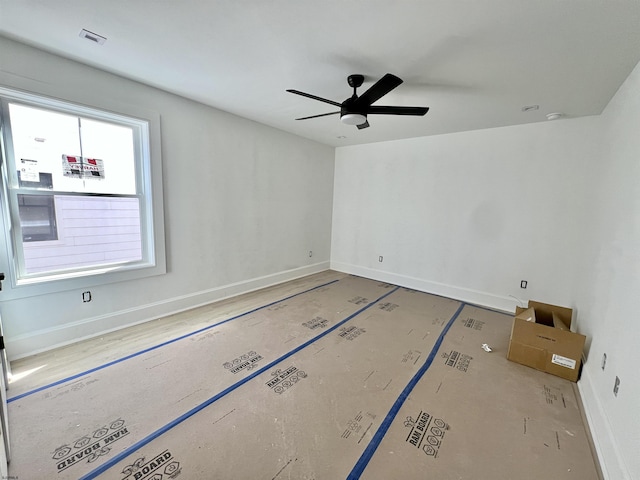 27 Spruce Rd, Ocean City, NJ 08226 - empty room featuring a ceiling fan and baseboards