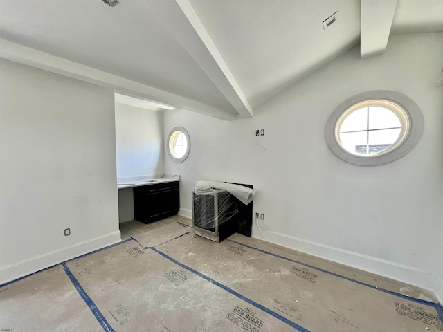 27 Spruce Rd, Ocean City, NJ 08226 - bathroom with lofted ceiling and vanity