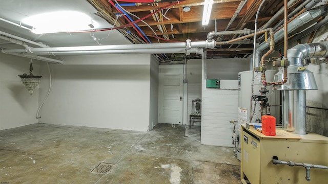 view of basement