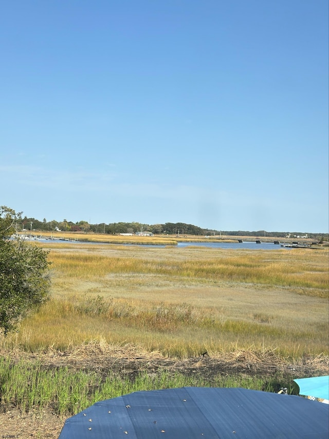 view of water feature featuring a rural view