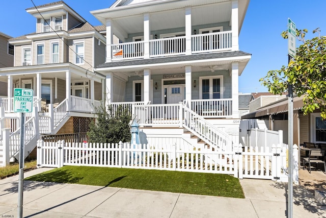 view of front of property with a porch