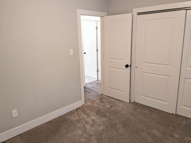 2406 Oslo Ave, Mays Landing, NJ 08330 - unfurnished bedroom with carpet floors, a closet, and baseboards