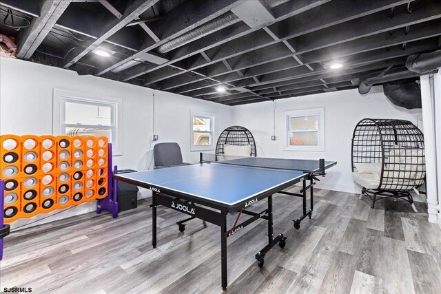 107 S Austin Ave, Ventnor, NJ 08406 - recreation room featuring wood finished floors