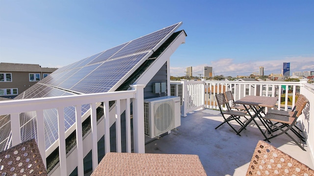 view of patio with ac unit