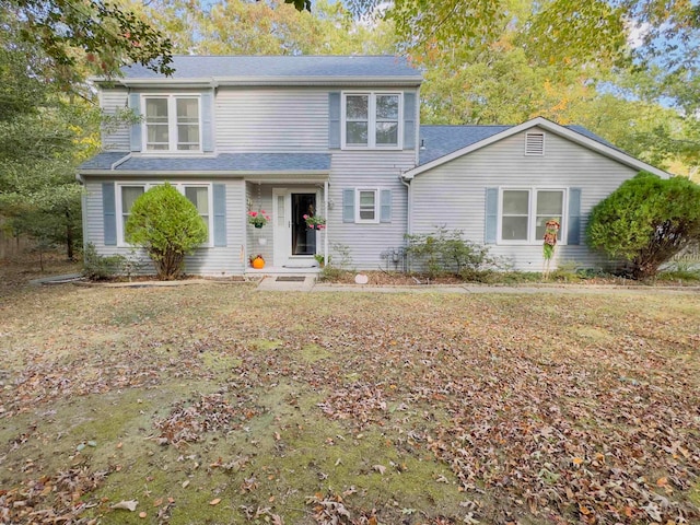 view of property with a front yard