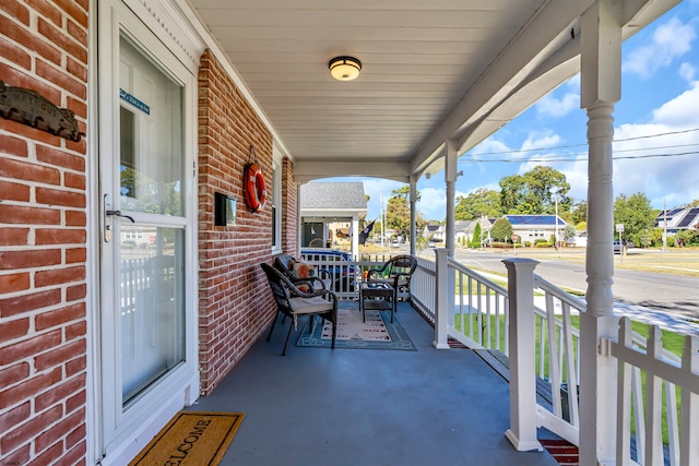 balcony with a porch