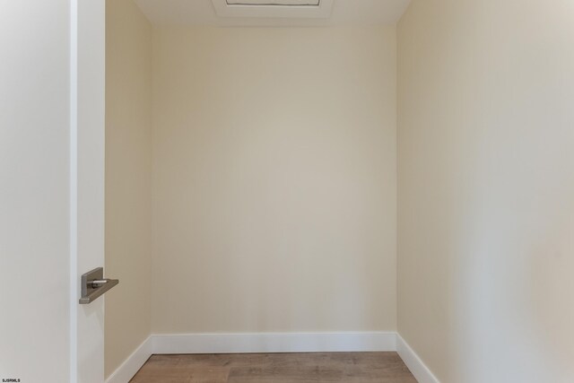 interior space with light hardwood / wood-style floors