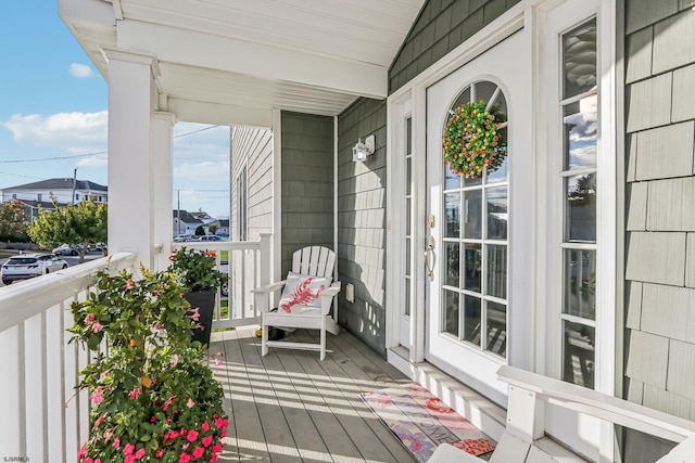 balcony with covered porch