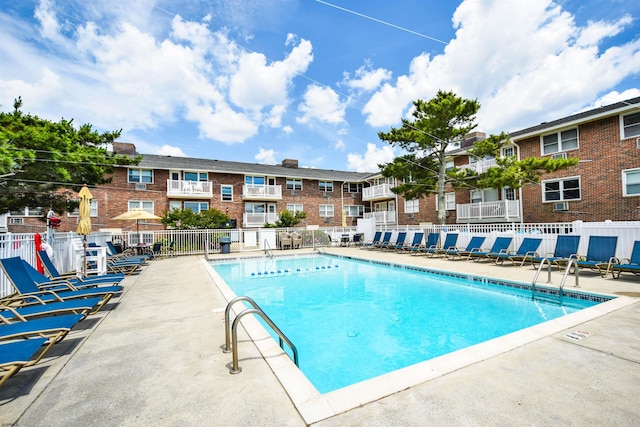 view of pool