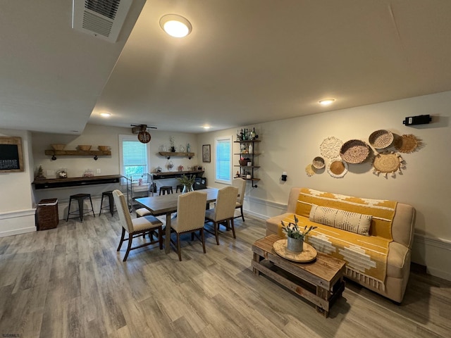 dining room featuring hardwood / wood-style floors