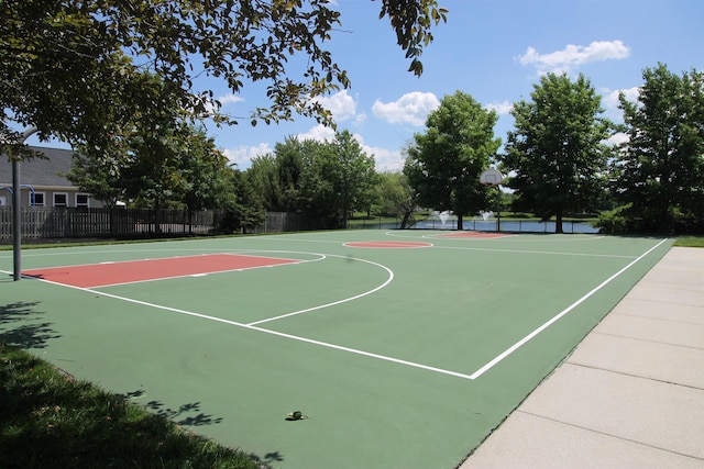 view of basketball court