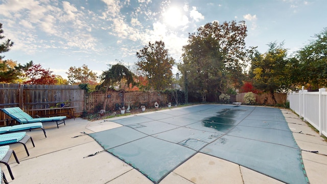 view of pool with a patio