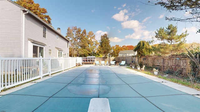 view of pool with a patio