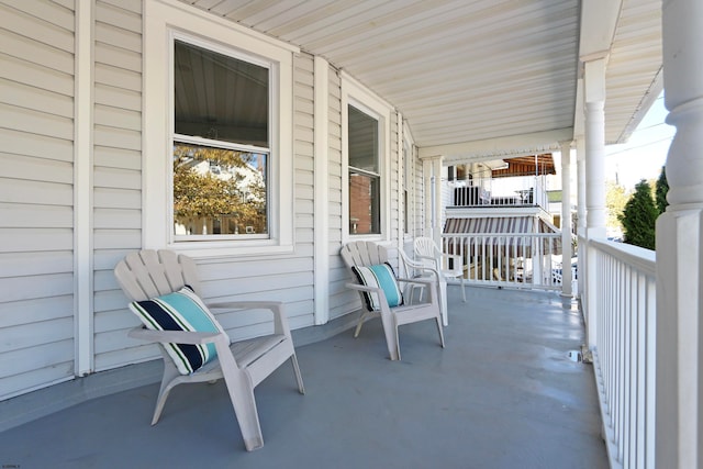 view of patio / terrace with a porch