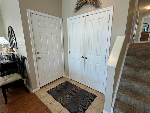 view of tiled entryway