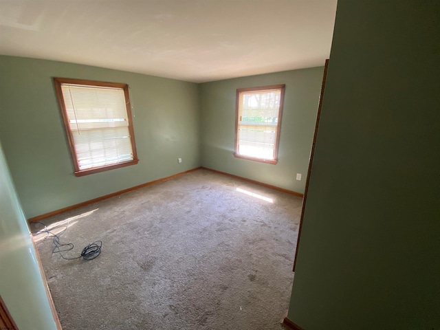 view of carpeted empty room