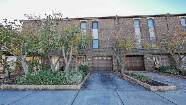 view of property with a garage