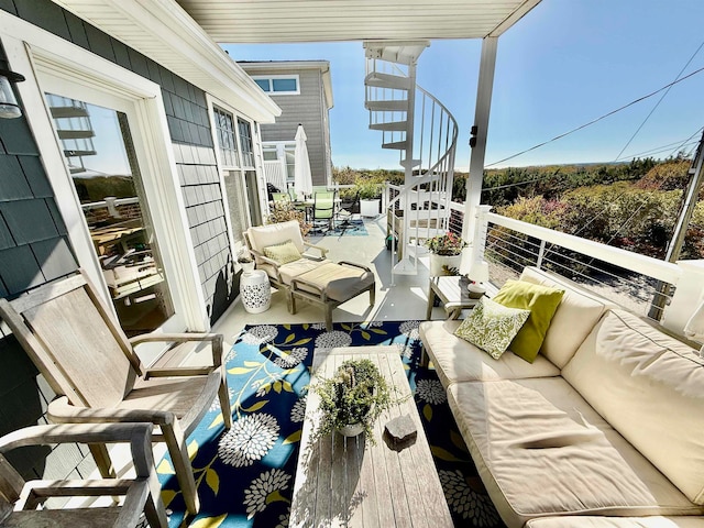 balcony with outdoor lounge area