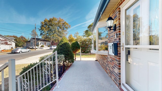 view of balcony