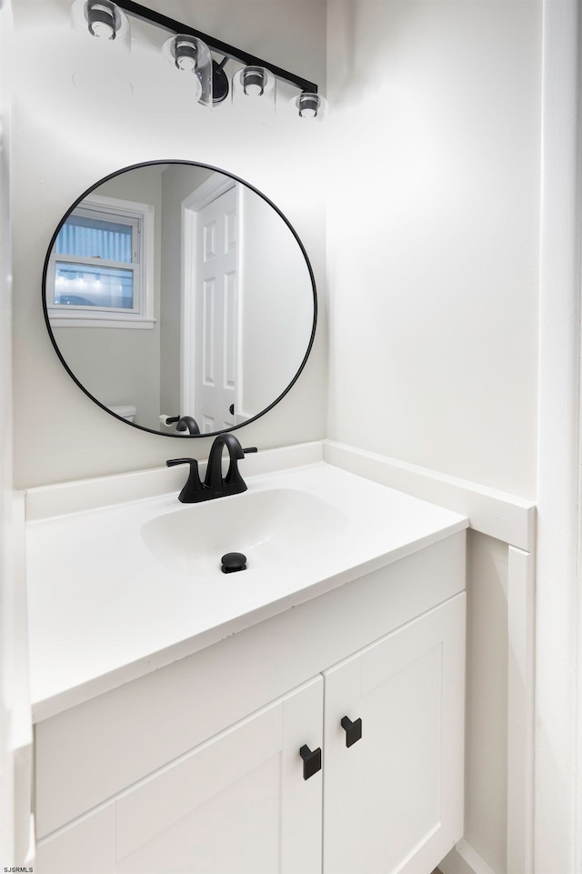 bathroom with vanity