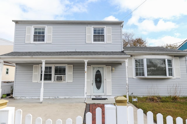 view of front property with a porch