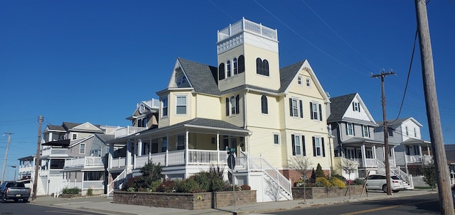 view of front of house with covered porch