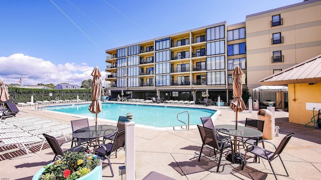 4540 W Brigantine Ave Unit N-102, Brigantine, NJ 08203 - community pool with fence and a patio area