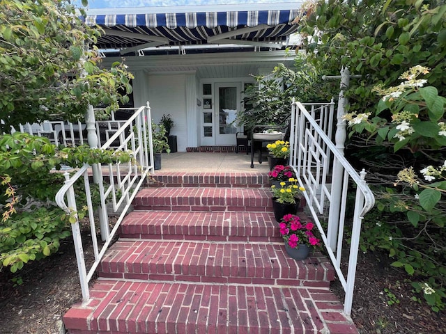 exterior space with covered porch