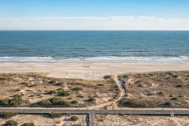 property view of water with a view of the beach