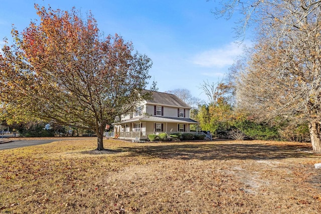 view of front of home featuring covered porch