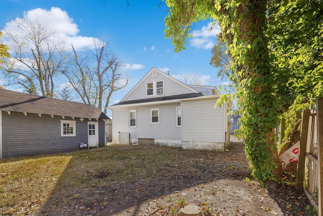 view of back of property