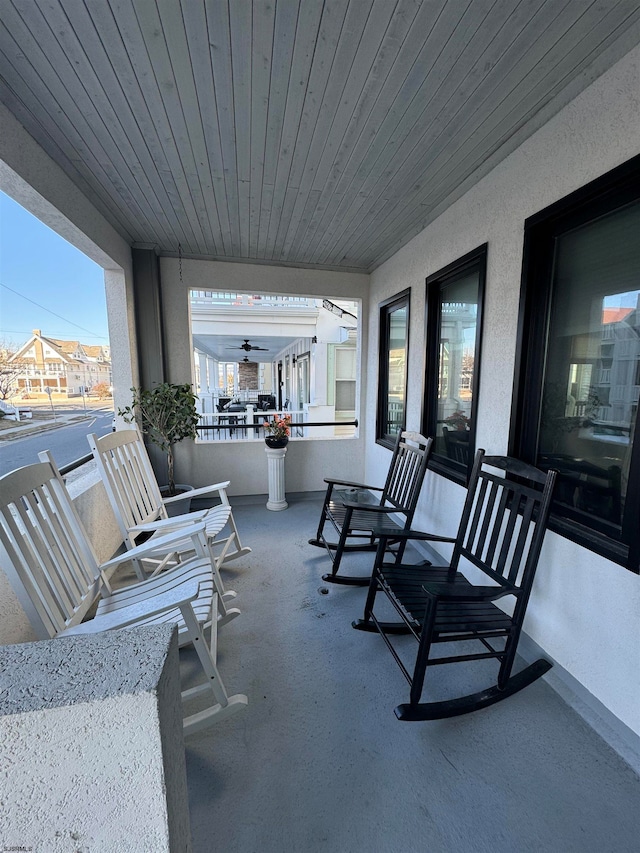 view of patio / terrace featuring covered porch