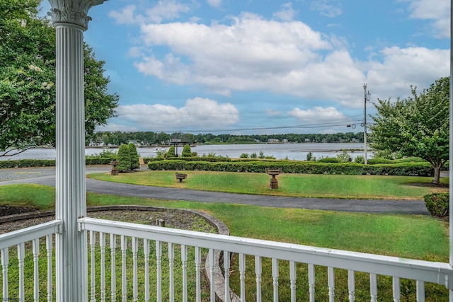 view of water feature