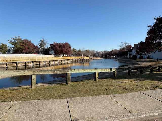 view of water feature