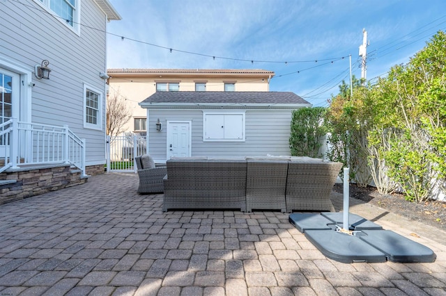 view of patio / terrace with outdoor lounge area